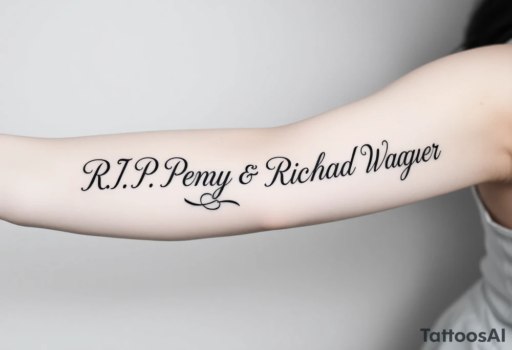 R.I.P. Penny & Richard Wagner tattoo idea