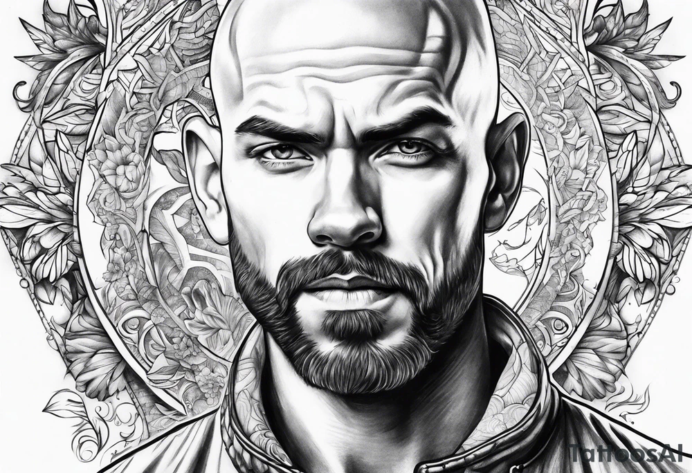 Tattoo artist without hair man tattoo idea
