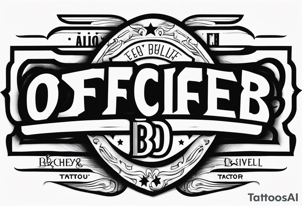 Officer B.D. tattoo idea