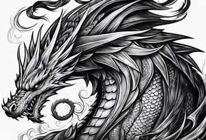 Wizard dragon tattoo idea