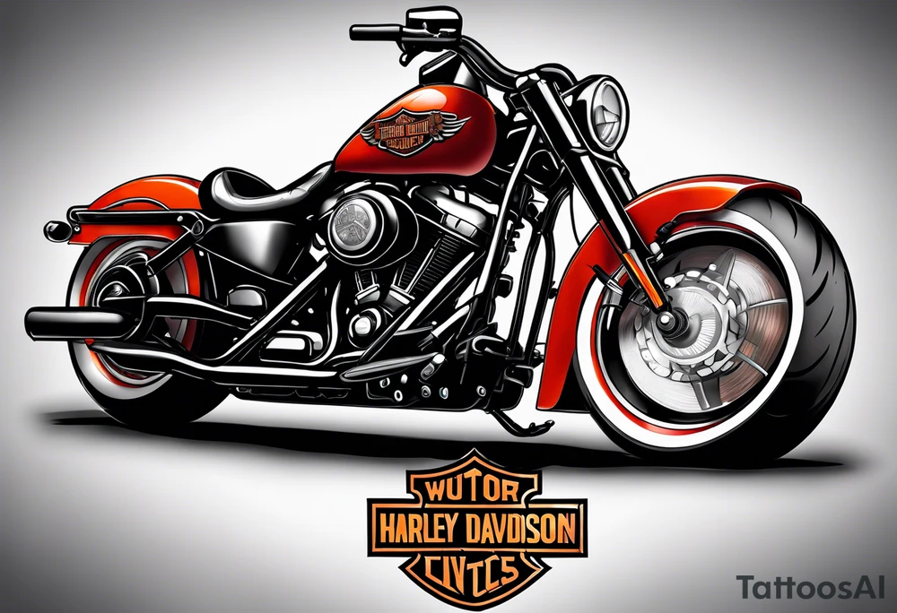 Harley Davidson tattoo idea
