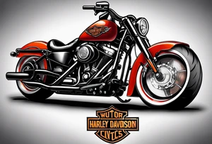 Harley Davidson tattoo idea