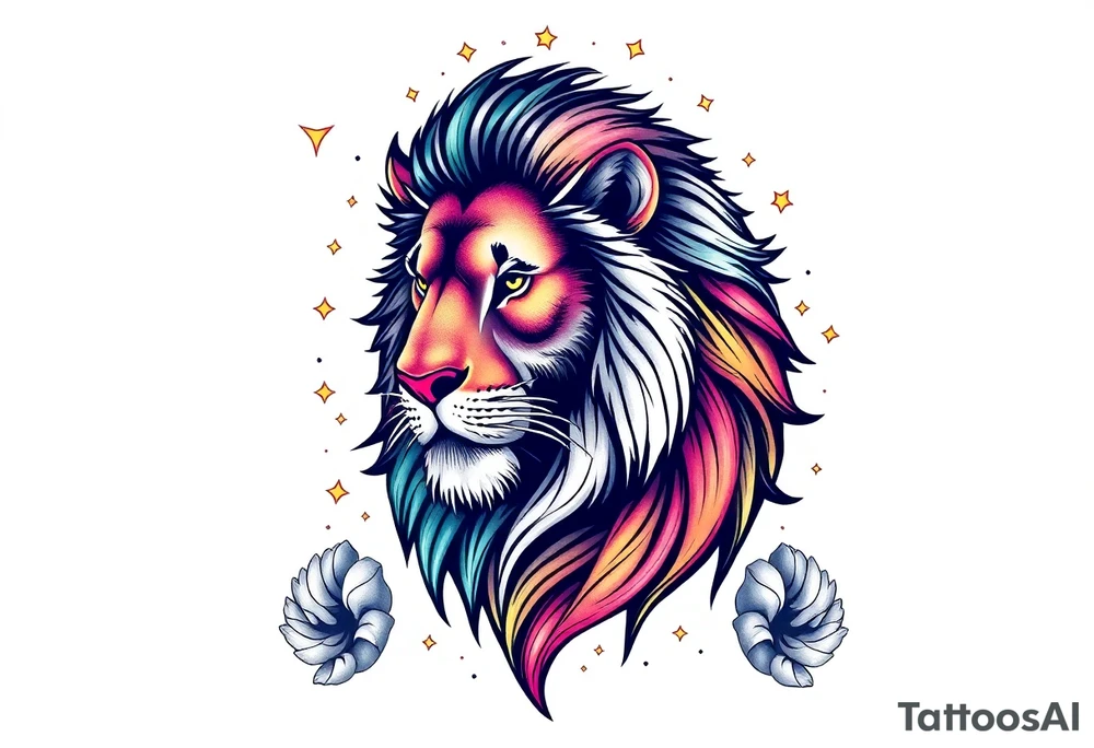 leon Galaxy power con calma tattoo idea