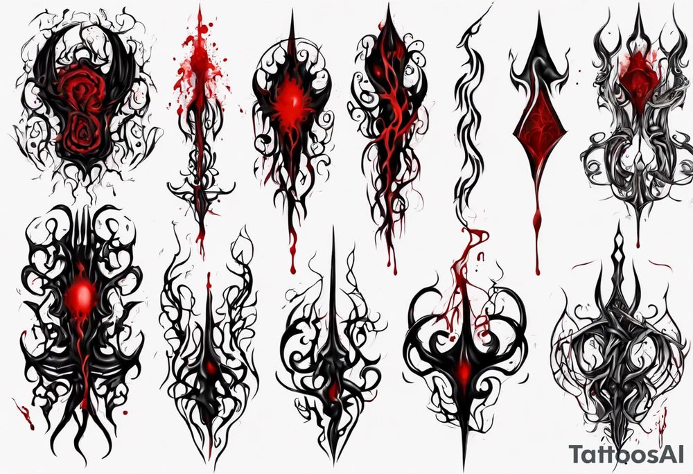 Blood
Tendrils
Horror
Red
Black
Visceral tattoo idea