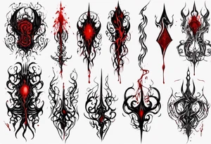 Blood
Tendrils
Horror
Red
Black
Visceral tattoo idea