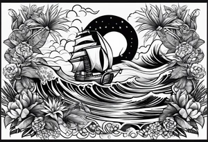 Eastern Caribbean islands tattoo idea