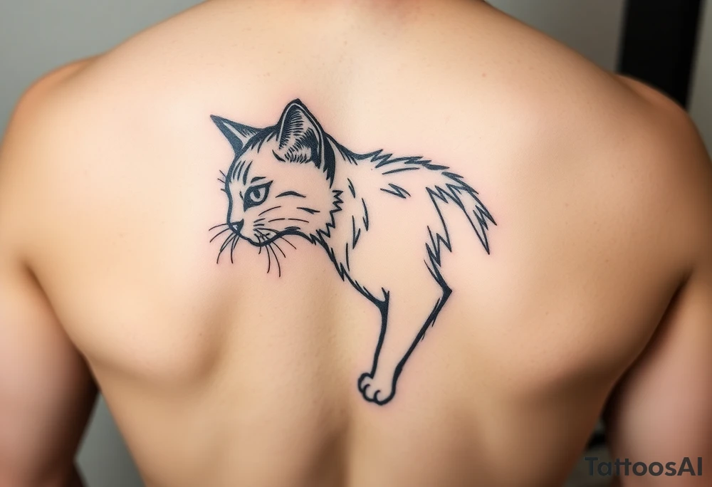 Black Cat tattoo idea