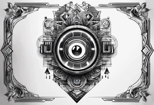 A forearm tattoo about electronic music tattoo idea