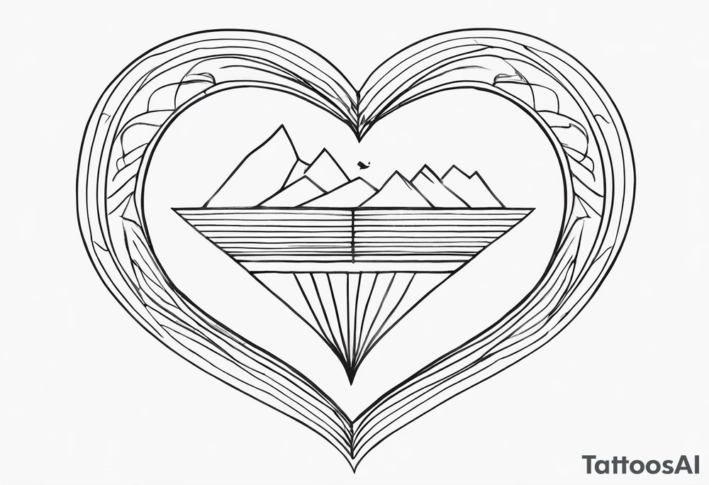 Heart and mind balance quote tattoo tattoo idea