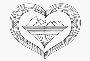 Heart and mind balance quote tattoo tattoo idea