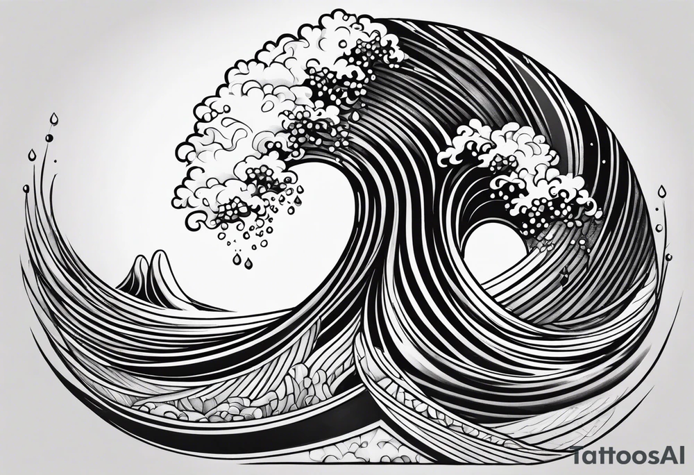 Wave number 41 tattoo idea