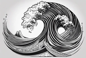 Wave number 41 tattoo idea