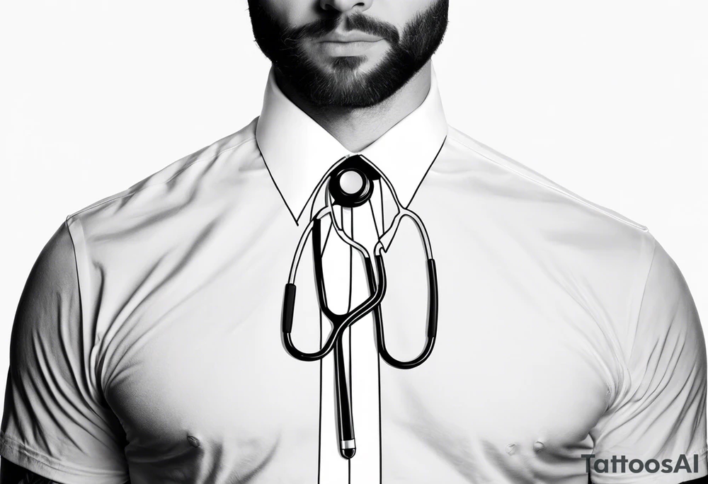 NECK TIE
, STETHOSCOPE tattoo idea