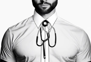 NECK TIE
, STETHOSCOPE tattoo idea