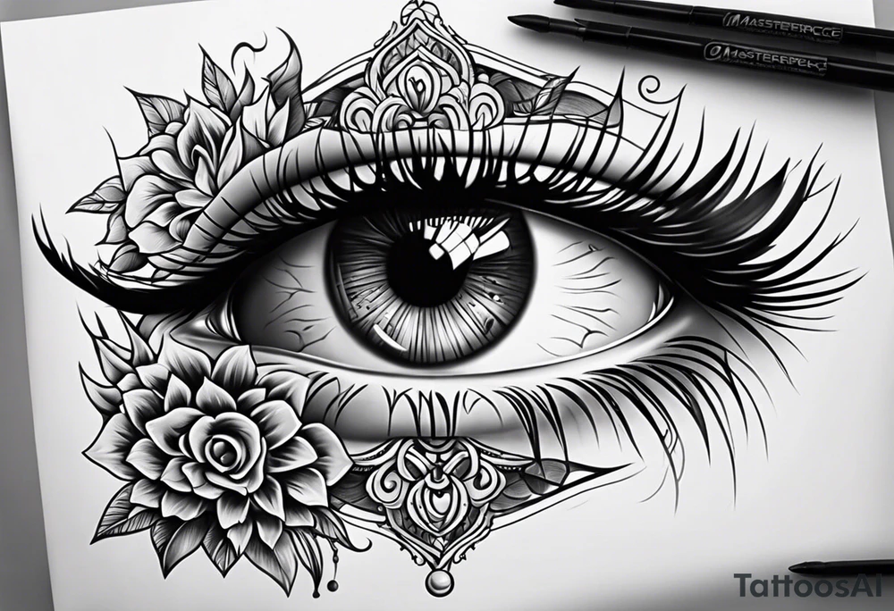 Eye ball tattoo idea