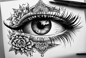 Eye ball tattoo idea