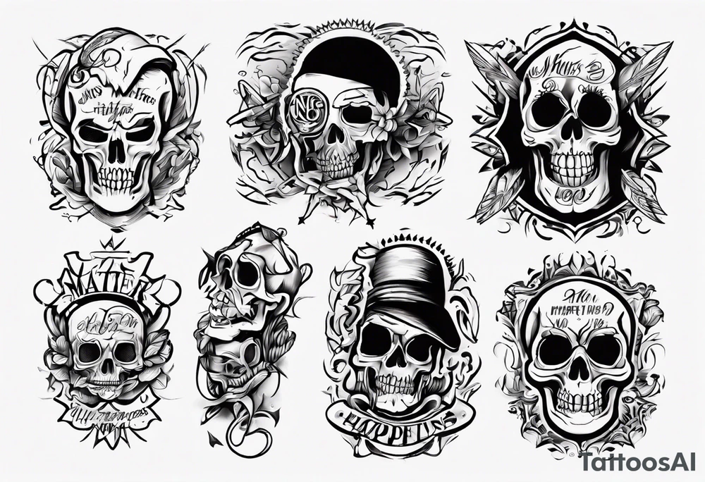 No pictures, just the phrase: No Matter What Happens... tattoo idea