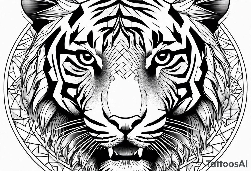 woman inside tiger mouth inner forearm tatoo tattoo idea