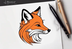 little fox tattoo idea