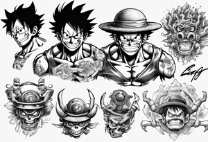 Luffy gear 5 tattoo idea
