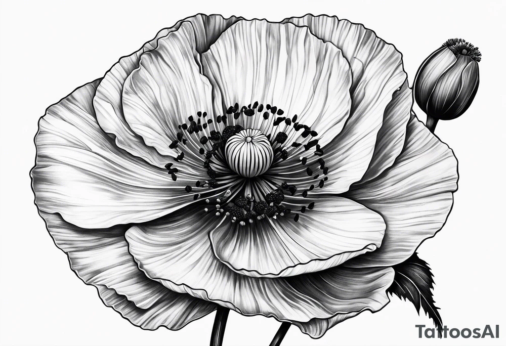 Poppy tattoo idea