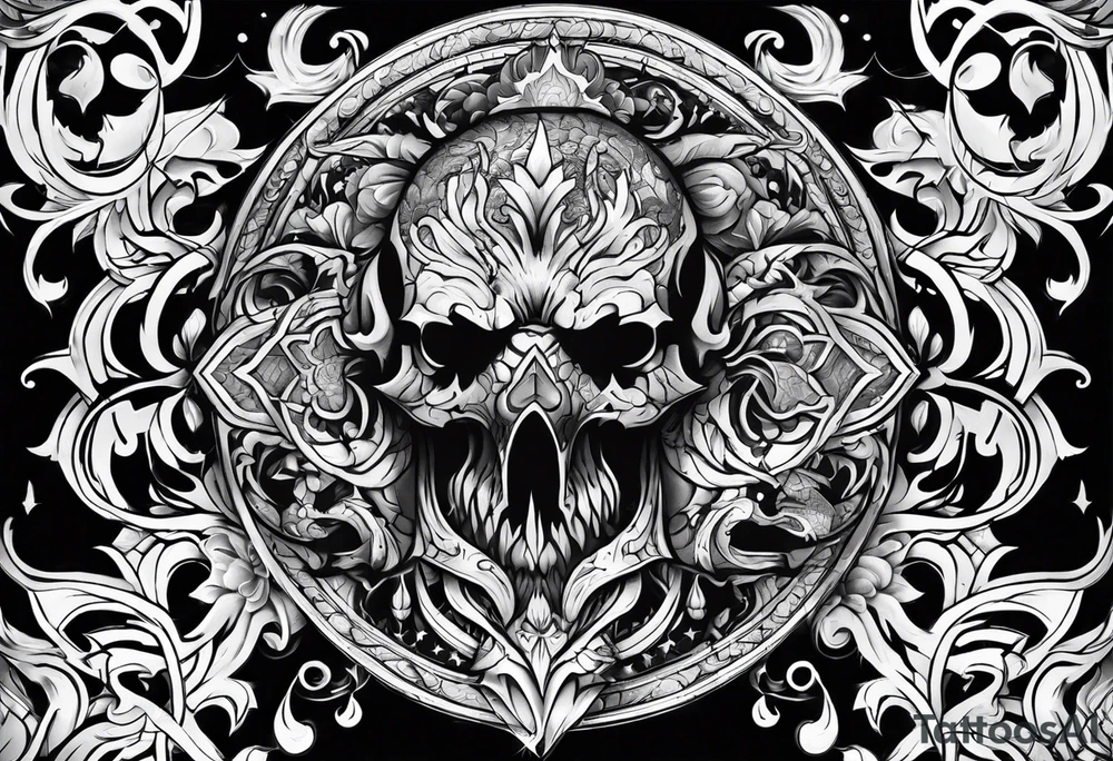 scary nemesis tattoo idea