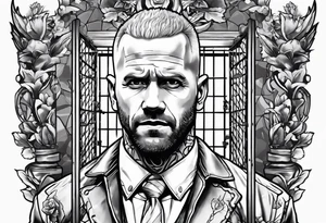 Wade wilson jail tattoo idea