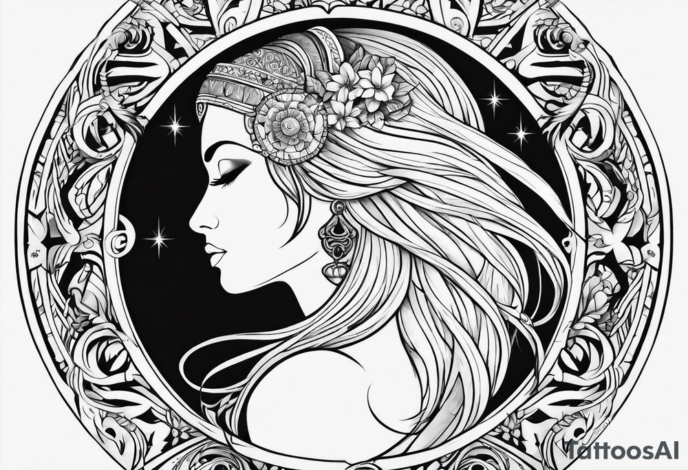 virgo zodiac tattoo idea