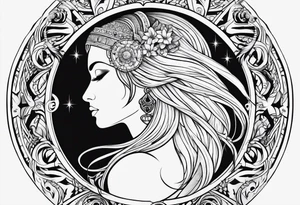 virgo zodiac tattoo idea