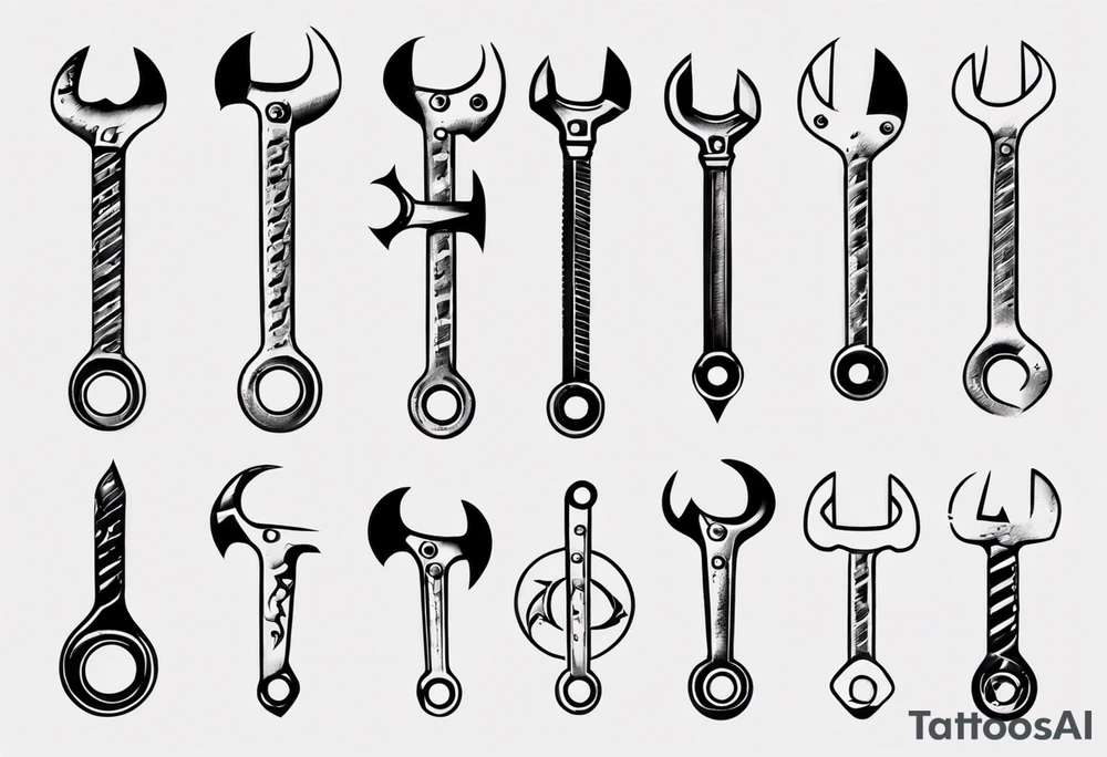 wrench tattoo idea