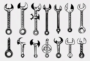 wrench tattoo idea