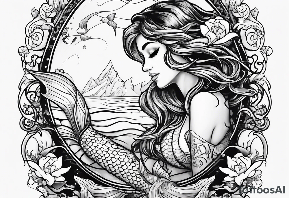 Mermaid tattoo idea
