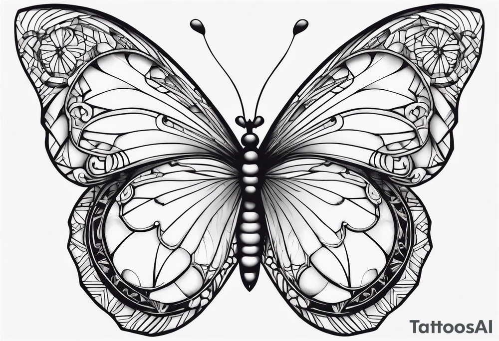 butterfly, reincarnation tattoo idea