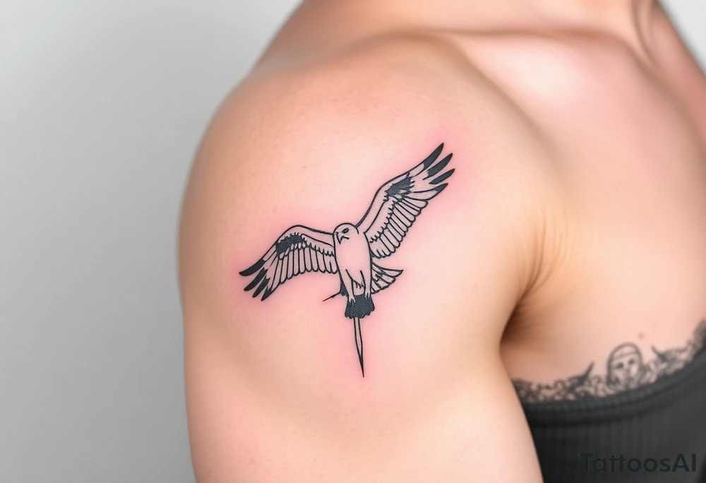 Realistic Osprey tattoo idea