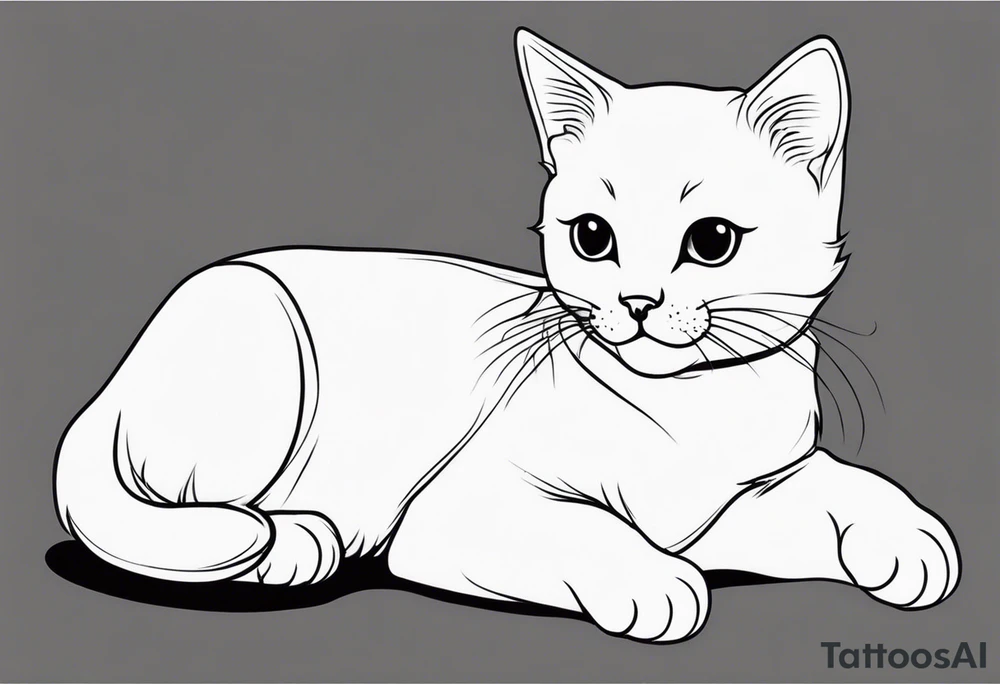 Cutie kitty tattoo idea