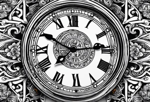 Time is money tattoo idea