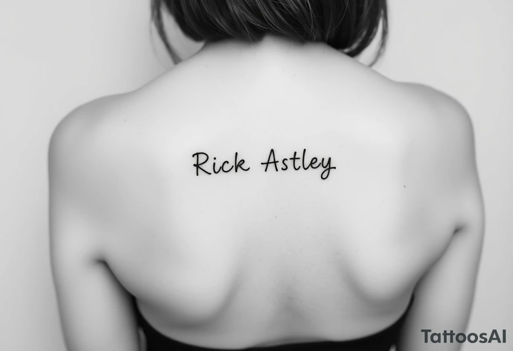 Rick Astley meme tattoo idea