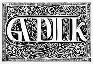 Greek words tattoo idea
