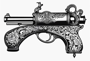 Flintlock pistol tattoo idea