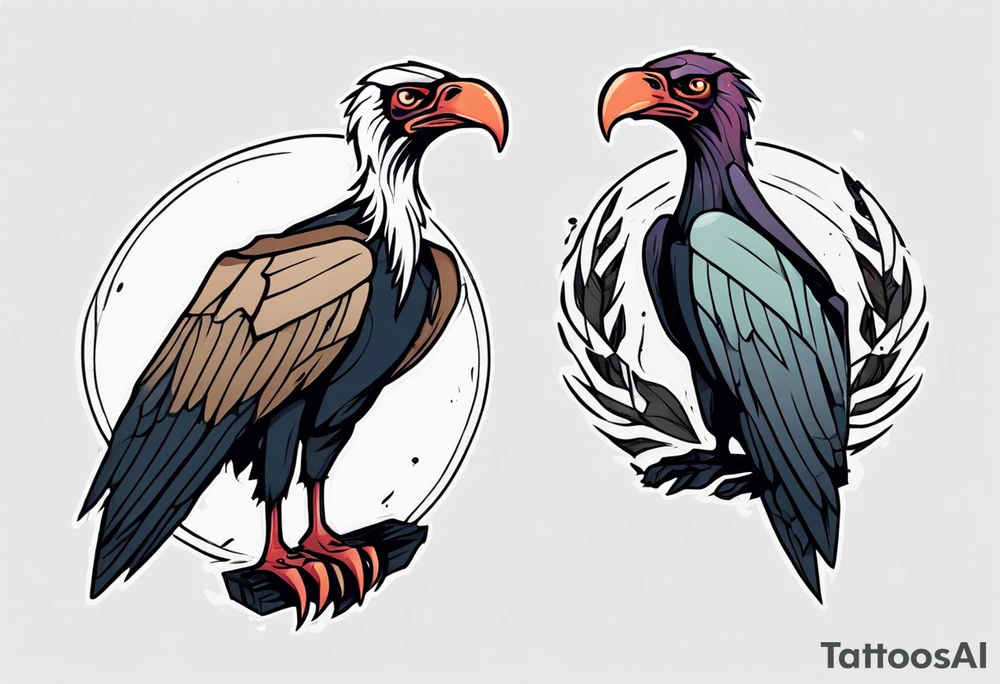 vulture tattoo idea