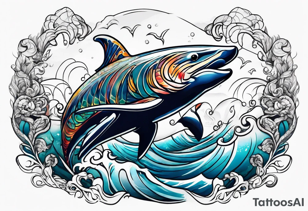 Ocean tattoo idea
