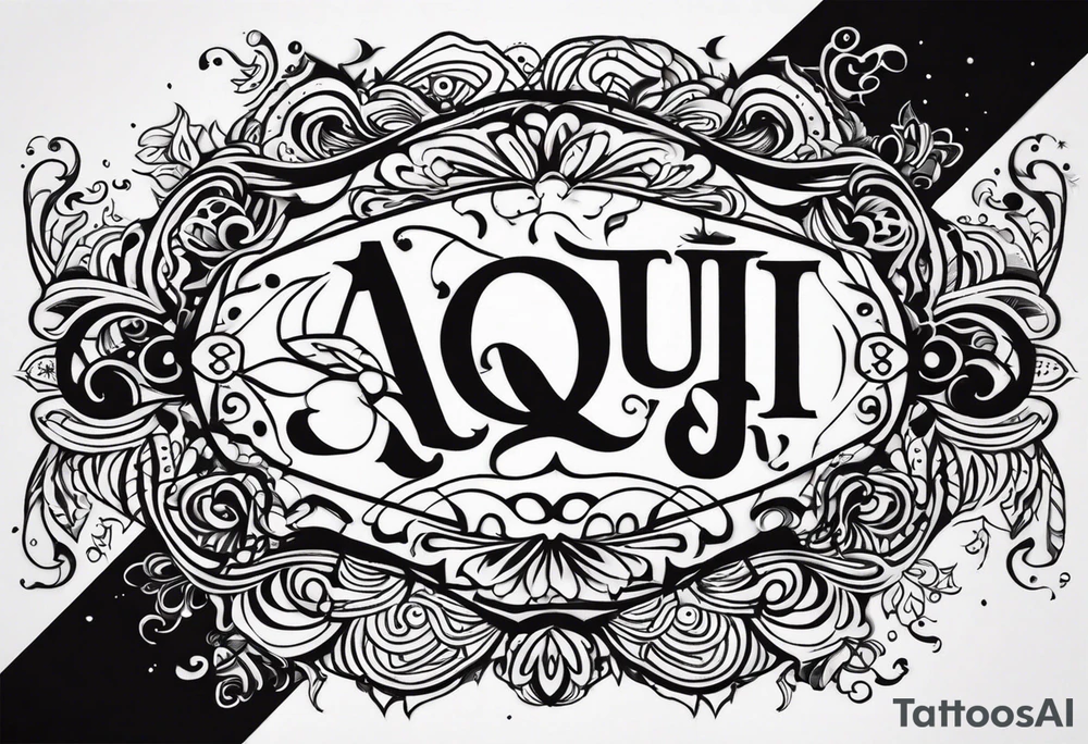 aqui y ahora tattoo idea