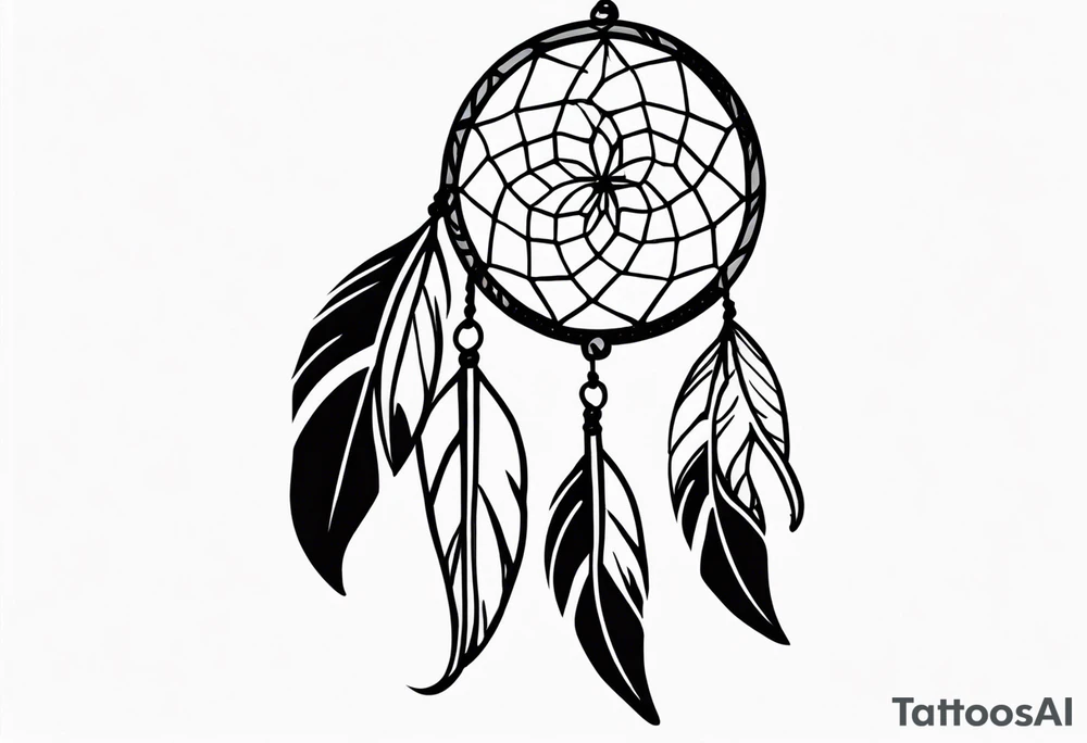 dream catcher tattoo idea