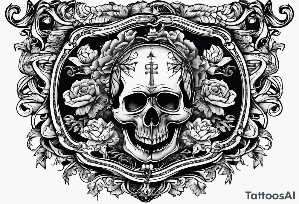 armband with these words: memorable life honorable death tattoo idea