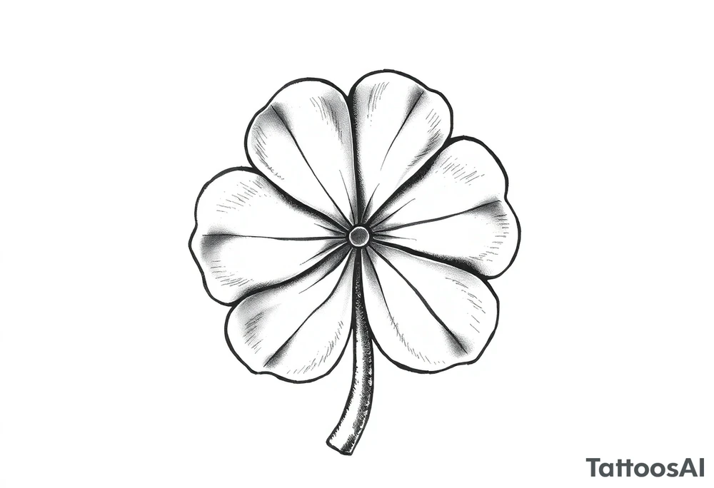 Irish clover tattoo idea