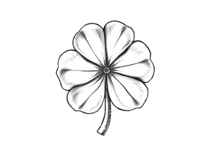 Irish clover tattoo idea