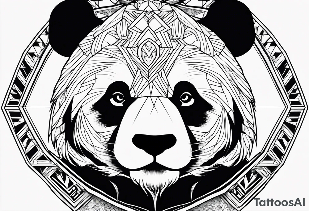 Panda tattoo idea
