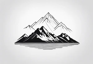 Latitude longitude mountain tattoo idea
