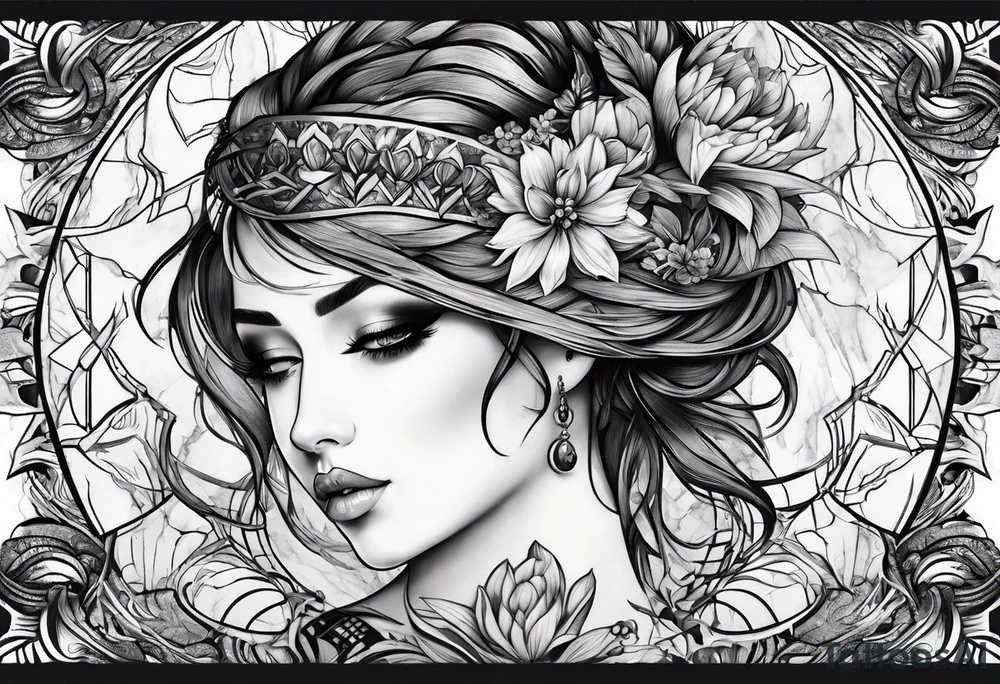 Marble tattoo idea