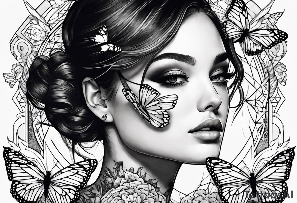 butterfly  TOMORROWLAND life music tattoo idea